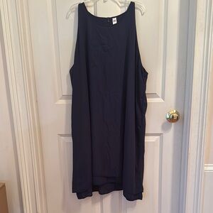 Navy Sleeveless Dress A-3